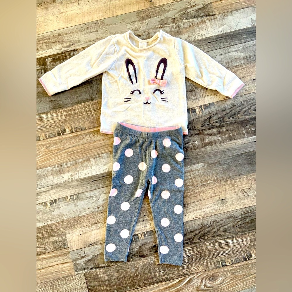 H & M girls pant set size 12-18 months